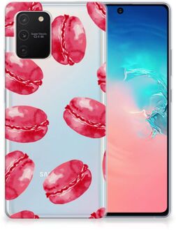 B2Ctelecom Hoesje Bumper Samsung Galaxy S10 Lite GSM Hoesje Transparant Pink Macarons