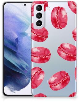 B2Ctelecom Hoesje Bumper Samsung Galaxy S21 Plus GSM Hoesje Transparant Pink Macarons