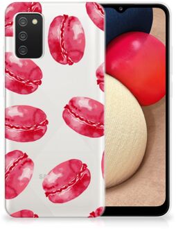 B2Ctelecom Hoesje Bumper Samsung M02s | Samsung Galaxy A02s GSM Hoesje Transparant Pink Macarons