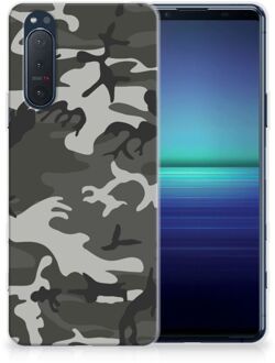 B2Ctelecom Hoesje Bumper Sony Xperia 5II GSM Hoesje Army Light