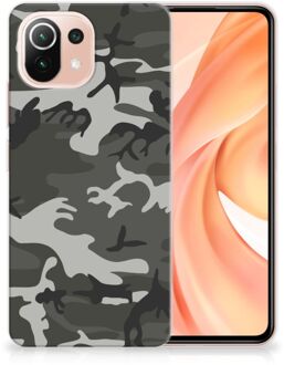 B2Ctelecom Hoesje Bumper Xiaomi Mi 11 Lite GSM Hoesje Army Light