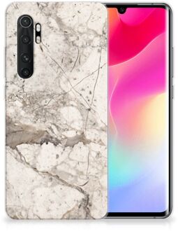 B2Ctelecom Hoesje Bumper Xiaomi Mi Note 10 Lite GSM Hoesje Marmer Beige