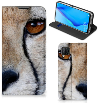 B2Ctelecom Hoesje Huawei P40 Lite Bookcase Cheetah