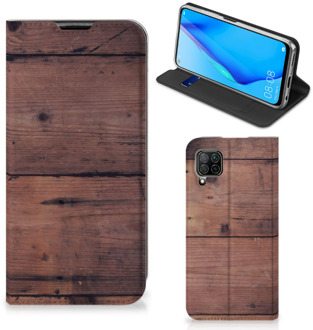 B2Ctelecom Hoesje Huawei P40 Lite Leuk Case Old Wood