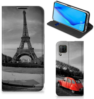 B2Ctelecom Hoesje Huawei P40 Lite Wallet Case Eiffeltoren Parijs