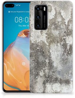 B2Ctelecom Hoesje Huawei P40 Telefoon Hoesje Beton