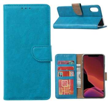 B2Ctelecom Hoesje Huawei P40 Turquoise met Pasjeshouder