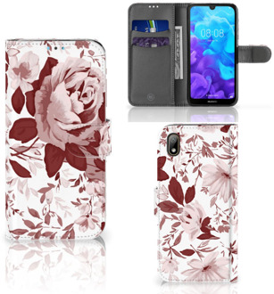 B2Ctelecom Hoesje Huawei Y5 (2019) Watercolor Flowers