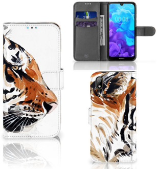 B2Ctelecom Hoesje Huawei Y5 (2019) Watercolor Tiger