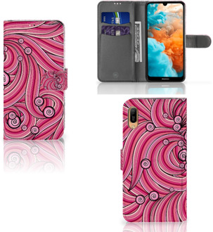 B2Ctelecom Hoesje Huawei Y6 (2019) Swirl Pink