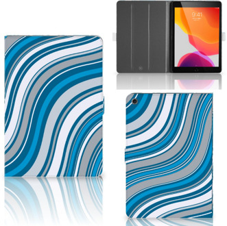 B2Ctelecom Hoesje iPad 10.2 (2019) | iPad 10.2 (2020) Waves Blue