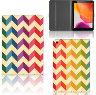 B2Ctelecom Hoesje iPad 10.2 (2019) | iPad 10.2 (2020) Zigzag Color