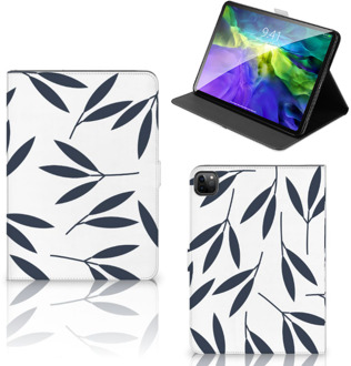 B2Ctelecom Hoesje iPad Pro 11 (2020) Hoes met Magneetsluiting Leaves Blue