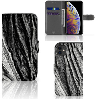 B2Ctelecom Hoesje iPhone 11 Book Style Case Boomschors Grijs