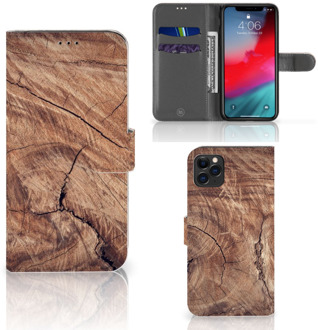 B2Ctelecom Hoesje iPhone 11 Pro Max Book Style Case Tree Trunk