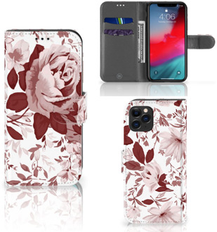 B2Ctelecom Hoesje iPhone 11 Pro Watercolor Flowers