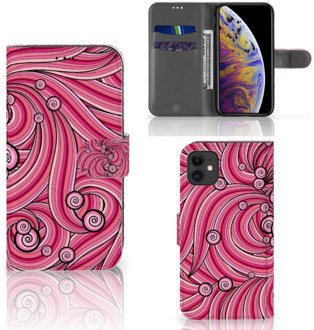 B2Ctelecom Hoesje iPhone 11 Swirl Pink