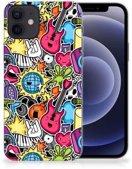 B2Ctelecom Hoesje iPhone 12 | 12 Pro (6.1") Telefoon Hoesje Punk Rock