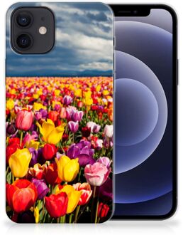 B2Ctelecom Hoesje iPhone 12 | 12 Pro (6.1") Telefoon Hoesje Tulpen