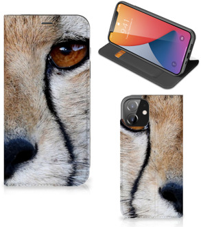 B2Ctelecom Hoesje iPhone 12 | iPhone 12 Pro Bookcase Cheetah