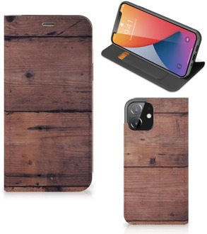 B2Ctelecom Hoesje iPhone 12 | iPhone 12 Pro Leuk Case Old Wood