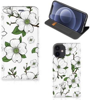 B2Ctelecom Hoesje iPhone 12 Mini Book Case Dogwood Flowers