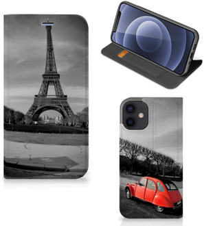 B2Ctelecom Hoesje iPhone 12 Mini Wallet Case Eiffeltoren Parijs