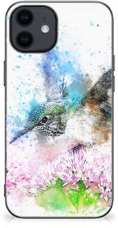 B2Ctelecom Hoesje iPhone 12 Pro | 12 (6.1") TPU Bumper met Zwarte rand Vogel