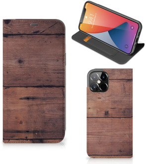 B2Ctelecom Hoesje iPhone 12 Pro Max Leuk Case Old Wood