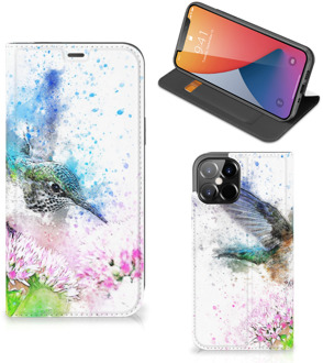 B2Ctelecom Hoesje iPhone 12 Pro Max Wallet Book Case Vogel