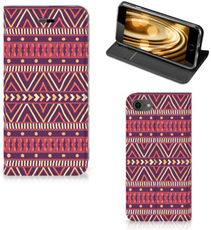 B2Ctelecom Hoesje iPhone 7 | 8 Aztec Purple