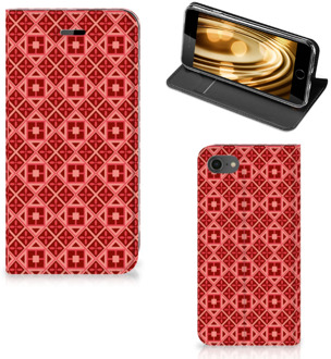 B2Ctelecom Hoesje iPhone 7 | 8 Batik Red