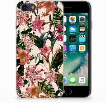 B2Ctelecom Hoesje iPhone SE (2020) en iPhone 8 | 7 Flowers