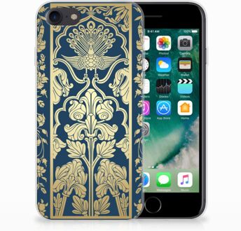 B2Ctelecom Hoesje iPhone SE (2020) en iPhone 8 | 7 Golden Flowers