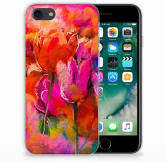 B2Ctelecom Hoesje iPhone SE (2020) en iPhone 8 | 7 Tulpen