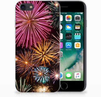 B2Ctelecom Hoesje iPhone SE (2020) en iPhone 8 | 7 Vuurwerk