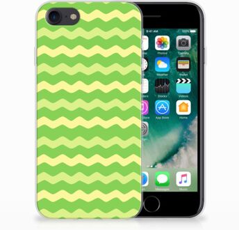 B2Ctelecom Hoesje iPhone SE (2020) en iPhone 8 | 7 Waves Green