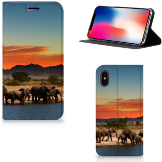 B2Ctelecom Hoesje iPhone X/10 | Xs Design Olifanten