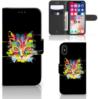 B2Ctelecom Hoesje iPhone X | Xs Cat Color