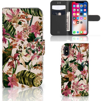 B2Ctelecom Hoesje iPhone X | Xs Flowers