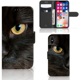 B2Ctelecom Hoesje iPhone X Zwarte Kat