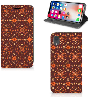 B2Ctelecom Hoesje iPhone XR Batik Brown