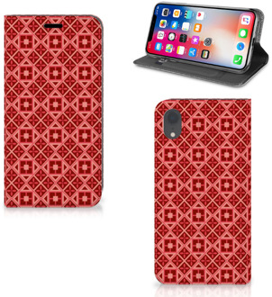 B2Ctelecom Hoesje iPhone XR Batik Red