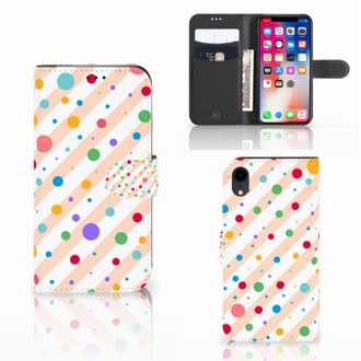 B2Ctelecom Hoesje iPhone Xr Design Dots