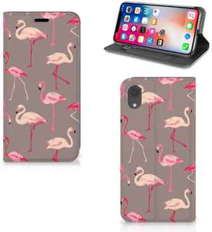 B2Ctelecom Hoesje iPhone XR met magneetsluiting Flamingo