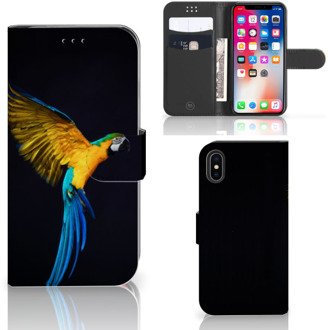 B2Ctelecom Hoesje iPhone Xs Papegaai