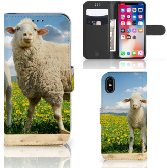 B2Ctelecom Hoesje iPhone Xs Schaap en Lammetje