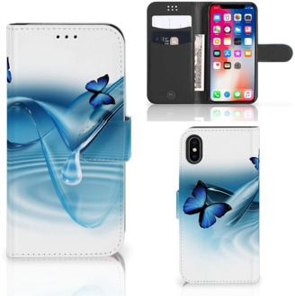 B2Ctelecom Hoesje iPhone Xs Vlinders