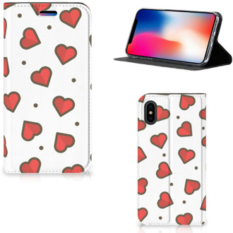 B2Ctelecom Hoesje iPhone Xs | X 10 Design Hearts