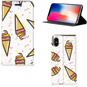 B2Ctelecom Hoesje iPhone Xs | X 10 Design Icecream